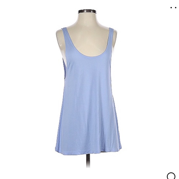 ASOS light blue slouchy low cut tank top - Picture 1 of 5